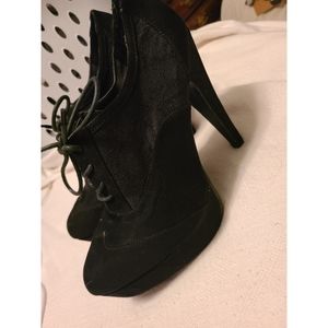 Black Booties sz 10
